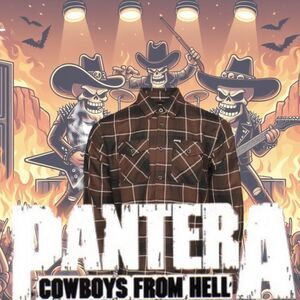 NEW LIMITED EDITION: DIXXON “Pantera Cowboys From Hell” MEN’S 3XL Flannel